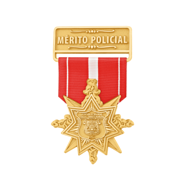 Medalla 45mm con placa