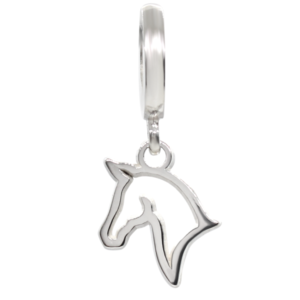 CHARM CABALLO CALADO PLATA .925
