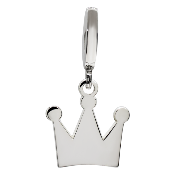 CHARM CORONA PRINCESA EN PLATA LEY .925