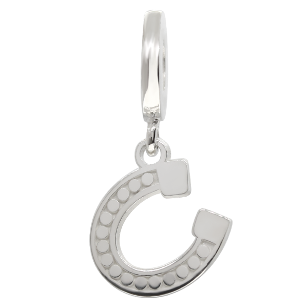 CHARM HERRADURA CON PUNTOS EN PLATA LEY .925