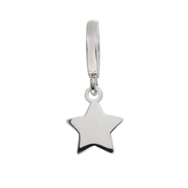CHARM CON DE ESTRELLA EN PLATA LEY .925