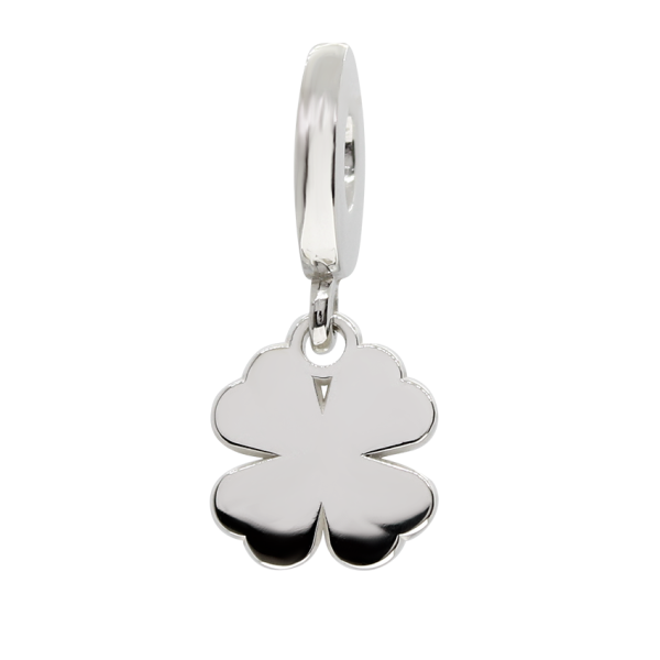 CHARM CON DE TREBOL EN PLATA LEY .925