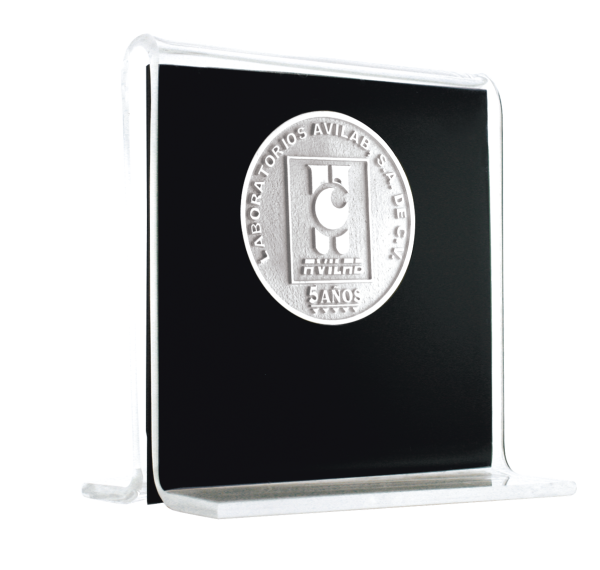 Moneda con acrílico de 40 mm