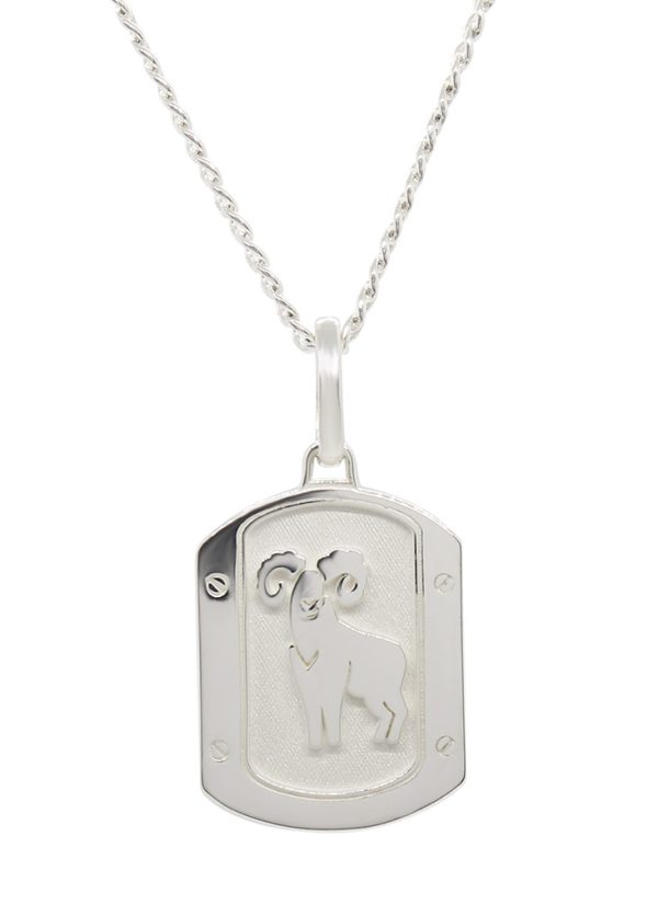 DIJE ARIES EN PLATA.925 CON CADENA
