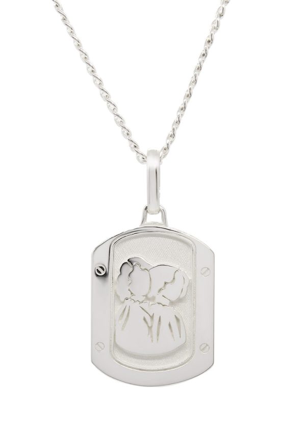 DIJE GEMINIS EN PLATA.925 CON CADENA