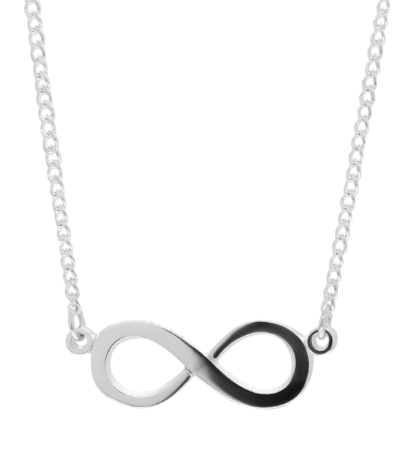COLLAR INFINITO CALADO EN PLATA LEY .925