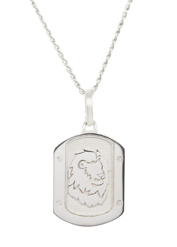 DIJE LEO EN PLATA.925 CON CADENA