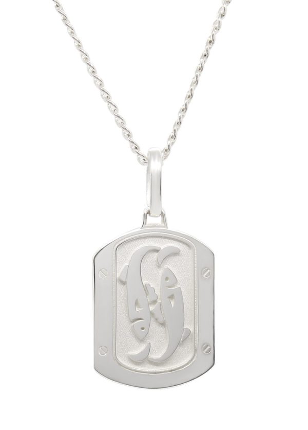 DIJE PISCIS EN PLATA.925 CON CADENA