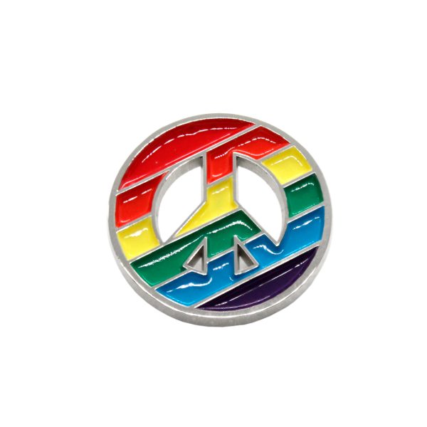 FISTOL SIMBOLO PAZ EN ARCOIRIS LGBTIQ+