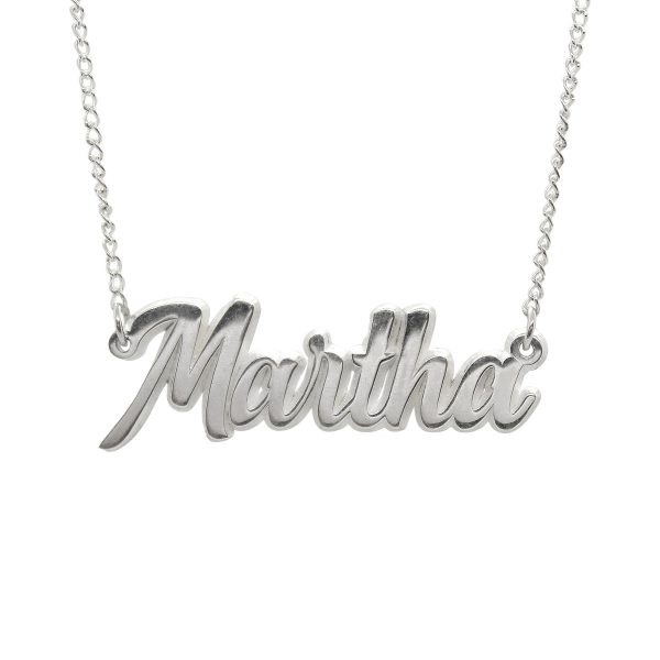 DIJE CON CADENA DEL NOMBRE MARTHA EN PLATA